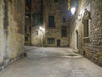 Barcelona Nighttime: City Lights Illuminating the Streets