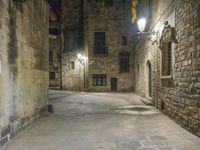 Barcelona Nighttime: City Lights Illuminating the Streets