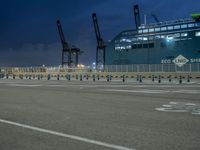 Barcelona Pier: A Captivating Night View