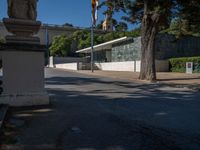 Barcelona Road: Shadows and Modern Architecture