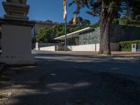 Barcelona Road: Shadows and Modern Architecture