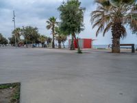 Coastal Coastline in Barcelona, Spain