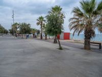 Coastal Coastline in Barcelona, Spain