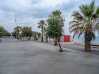 Coastal Coastline in Barcelona, Spain