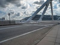 Barcelona, Spain: Coastal Road and Jetty Bridge