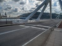 Barcelona, Spain: Coastal Road and Jetty Bridge