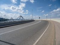 Barcelona, Spain: A Modern Architecture Bridge Leading to a Pier