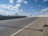 Barcelona, Spain: A Modern Architecture Bridge Leading to a Pier