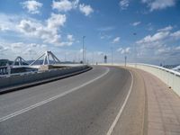 Barcelona, Spain: A Modern Architecture Bridge Leading to a Pier