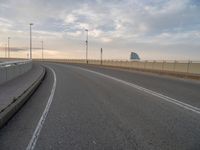 Barcelona, Spain: A Modern Bridge over Coastal Waters