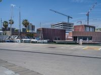 Barcelona, Spain: Modern Concrete Road