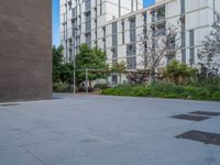 Barcelona, Spain: A Modern Residential Courtyard