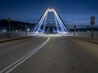 Barcelona, Spain: Straight Road in the City at Night