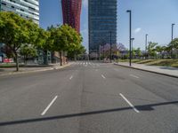 Barcelona's Straight Road: An Urban Cityscape