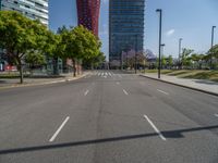 Barcelona's Straight Road: An Urban Cityscape