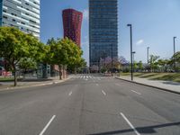 Barcelona's Straight Road: An Urban Cityscape