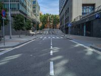 Barcelona's Urban Design: An Alleyway with Hard Shadows