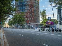 Barcelona Urban Landscape at Dawn