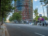 Barcelona Urban Landscape at Dawn