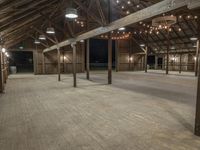 Barn Architecture at Night in Rural Area - Floor 002