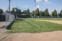 Baseball Field in Iowa Bancroft, USA