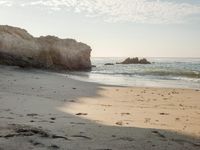 A Day at the Beach: Coastal Scene Under Clear Skies