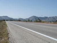 Beach Road in Mallorca: Overlooking the Ocean under a Clear Sky