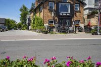 Beautiful Suburban Neighborhood with Clear Sky