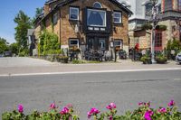 Beautiful Suburban Neighborhood with Clear Sky