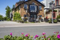 Beautiful Suburban Neighborhood with Clear Sky