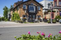 Beautiful Suburban Neighborhood with Clear Sky