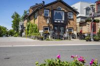 Beautiful Suburban Neighborhood with Clear Sky