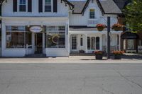 Beautiful Town with Blue Skies and Charming Houses