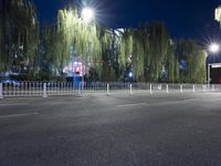 Beijing Night Cityscape: Asphalt Roads and Urban Vibes
