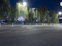 Beijing Night Cityscape: Asphalt Roads and Urban Vibes
