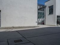 Berlin Alley-Way: Modern Architecture and Shadows