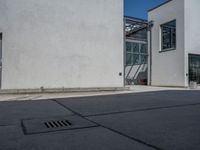 Berlin Alley-Way: Modern Architecture and Shadows