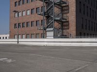 Berlin Architecture: Brickwork Against a Clear Sky