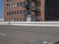 Berlin Architecture: Brickwork Against a Clear Sky