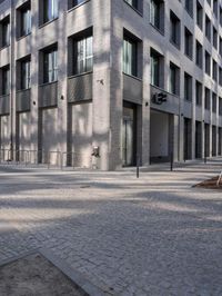 Berlin Architecture in the City on Cobblestone Road
