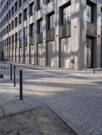 Berlin Architecture in the City on a Cobblestone Road 004