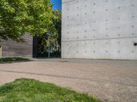 Berlin Architecture: Clear Sky and Urban Textures of Dirt, Sand, Gravel