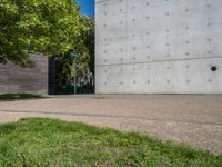 Berlin Architecture: Clear Sky and Urban Textures of Dirt, Sand, Gravel