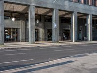 Berlin Architecture: Road and Asphalt with a Daytime Shadow