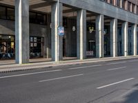 Berlin Architecture: Road and Asphalt with a Daytime Shadow