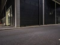 Architecture in Berlin: Road with Asphalt at Night