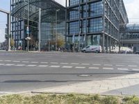 Berlin Building Central Station with Asphalt Road 001