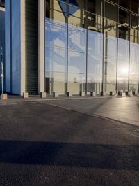 Berlin Building with Glass Walls and Reflections 002