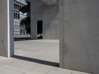 Berlin Business District with Concrete Building