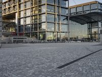 Berlin Business District Glass-Walled Building